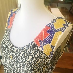 Boutique embroidered sleeveless top